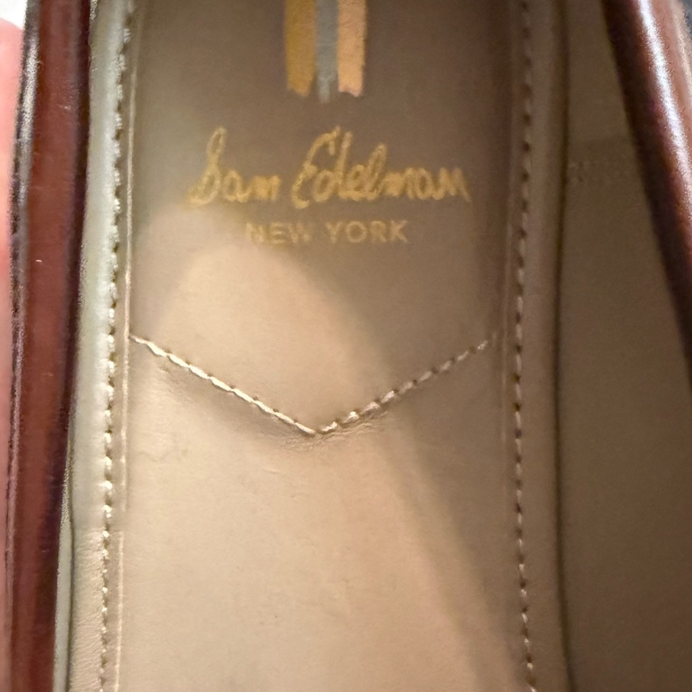 Sam Edelman Laurs Spiced Brandy Leather Loafers | Size 8.5 | EUC - Picture 4 of 6